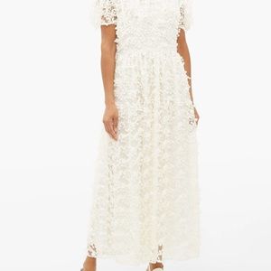 ISO CECILIE BAHNSEN Floral-Applique Dress uk6